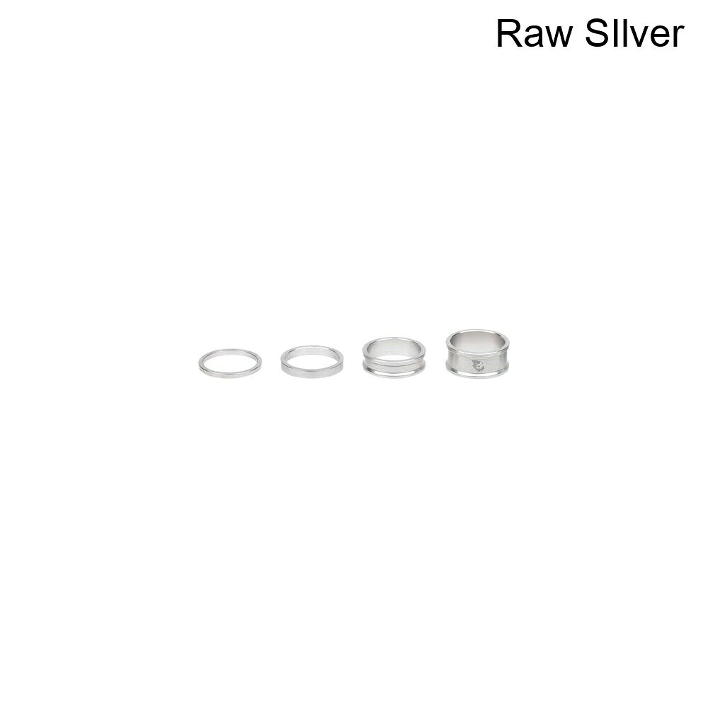 (取寄) ウルフトゥースコンポーネンツ ヘッドセット スペーサー キット Wolf Tooth Components Headset Spacer Kit Raw SIlver