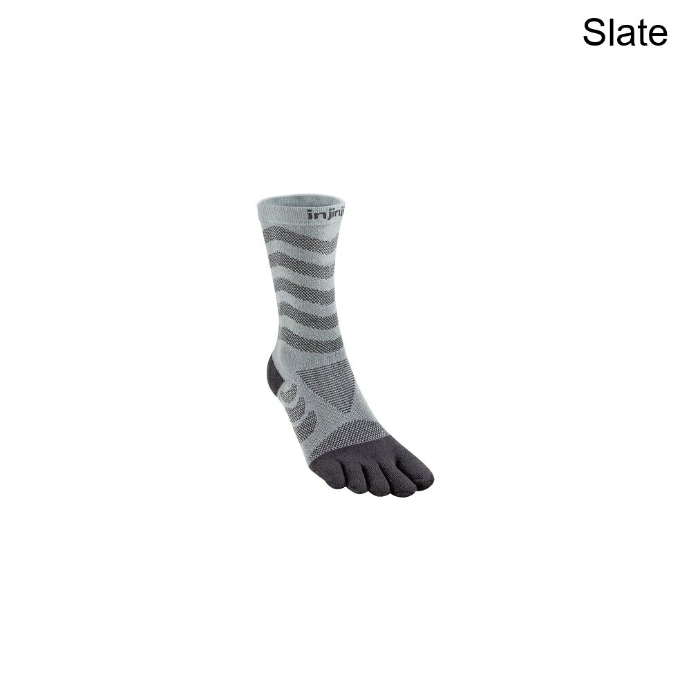 (取寄) インジンジ レディース ウルトラ ラン クルー クールマックス ソック - ウィメンズ Injinji women Ultra Run Crew CoolMax Sock - Women's Slate