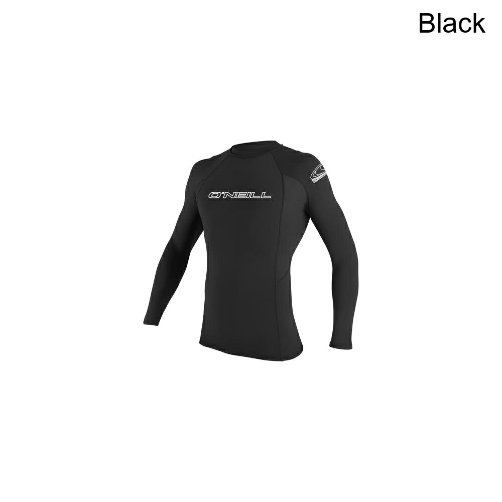 (取寄) オニール メンズ ベーシック スキンズ 50+ ロング-スローブ ラッシュガード - メンズ O'Neill men Basic Skins 50+ Long-Sleeve Rashguard - Men's Black