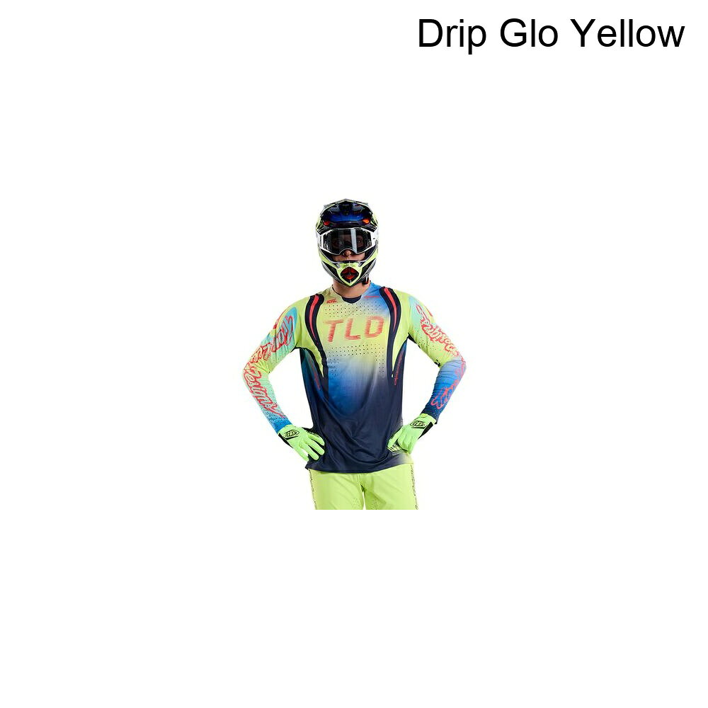 (取寄) トロイリーデザインズ メンズ スプリント ウルトラ ジャージ - メンズ Troy Lee Designs men Sprint Ultra Jersey - Men's Drip Glo Yellow