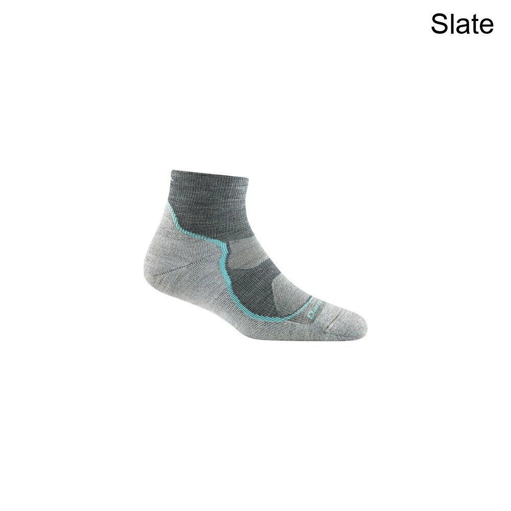 (取寄) ダーンタフ レディース ライト ハイカー 1/4 ライトウェイト クッション ソック - ウィメンズ Darn Tough women Light Hiker 1/4 Lightweight Cushion Sock - Women's Slate