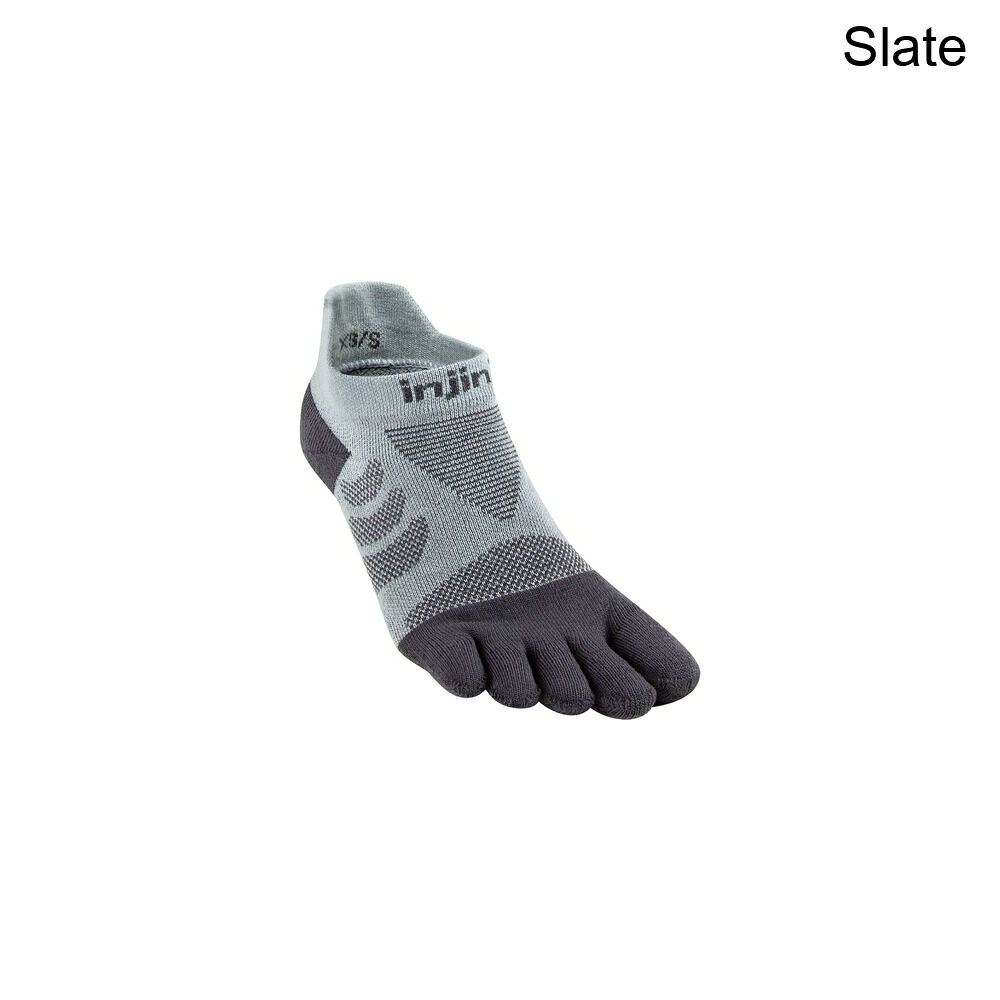 (取寄) インジンジ レディース ウルトラ ラン ノーショー クールマックス ソック - ウィメンズ Injinji women Ultra Run No-Show CoolMax Sock - Women's Slate