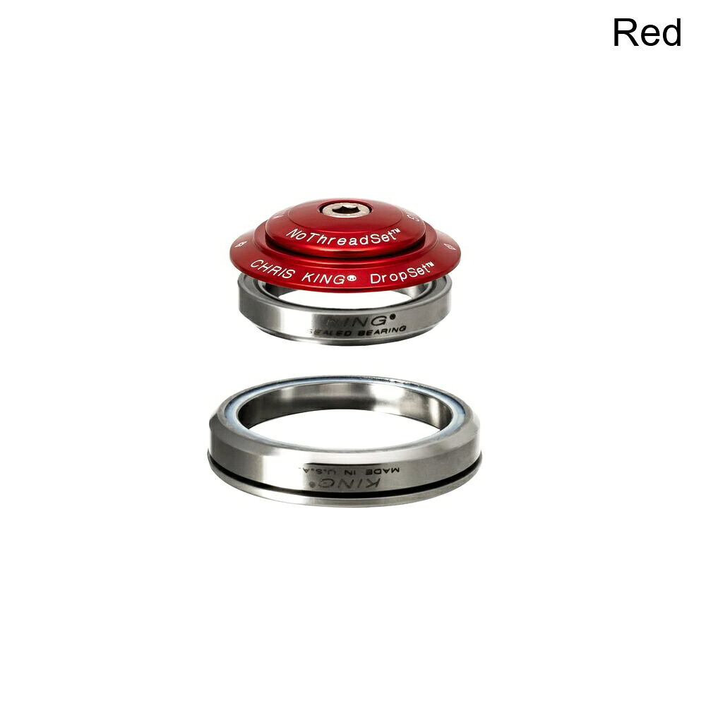 (取寄) クリスキング ドロップセット 5 ヘッドセット Chris King DropSet 5 Headset Red