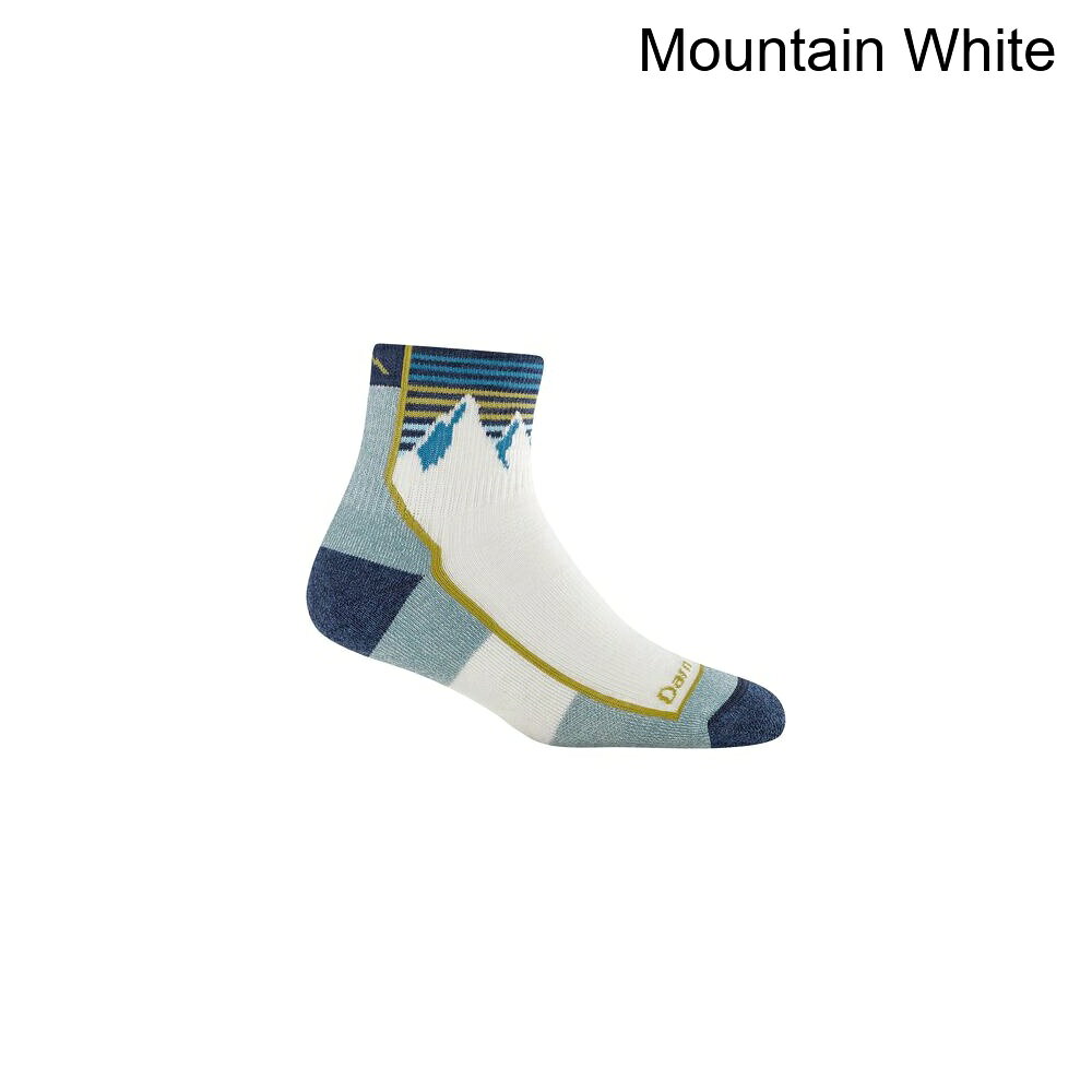 (取寄) ダーンタフ レディース ハイカー 1/4 クッション ソック - ウィメンズ Darn Tough women Hiker 1/4 Cushion Sock - Women's Mountain White