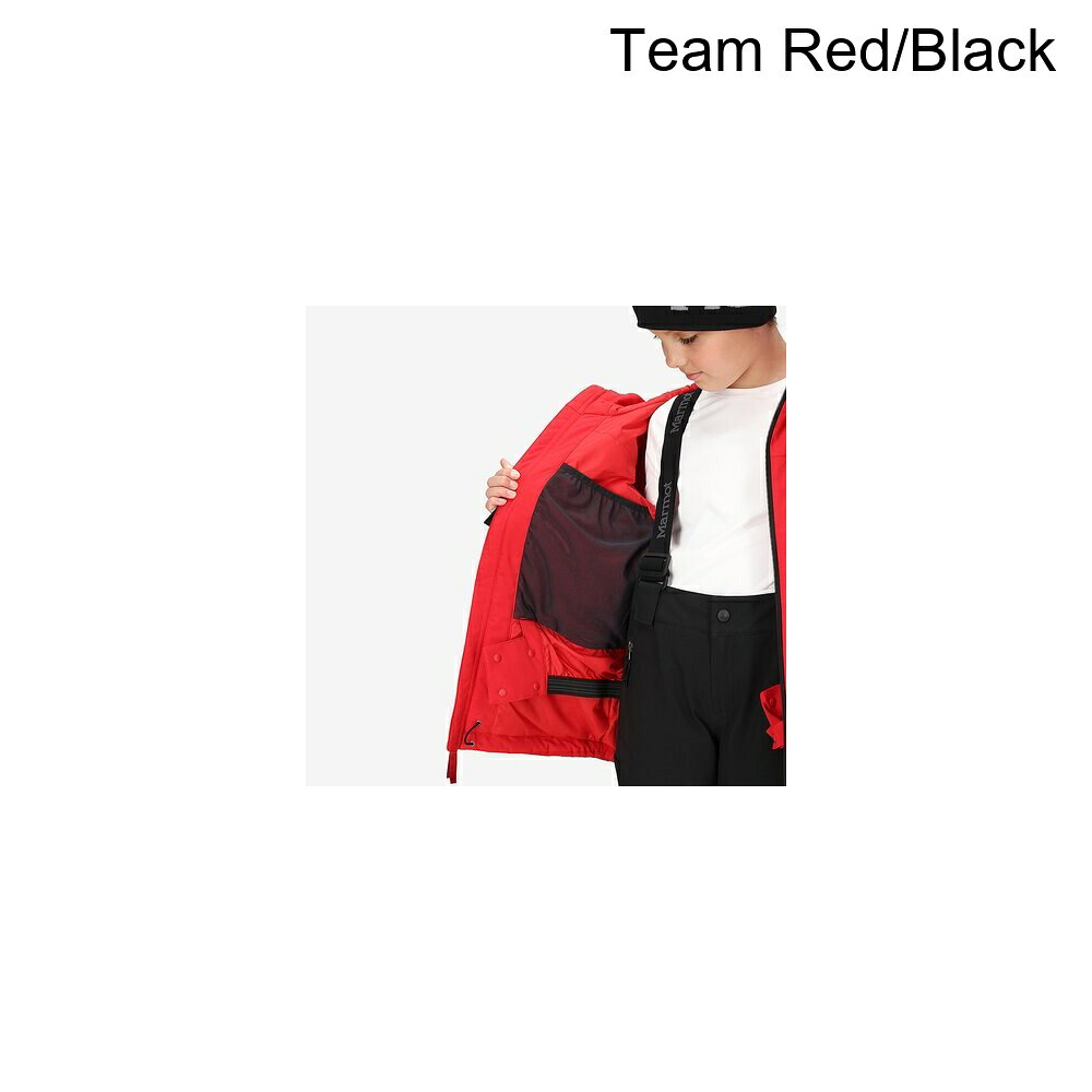 ジェットラグ楽天市場店の(取寄) マーモット キッズ スノーライン ジャケット - キッズ Marmot kids Snowline Jacket - Kids' Team Red/Black｜アングル3
