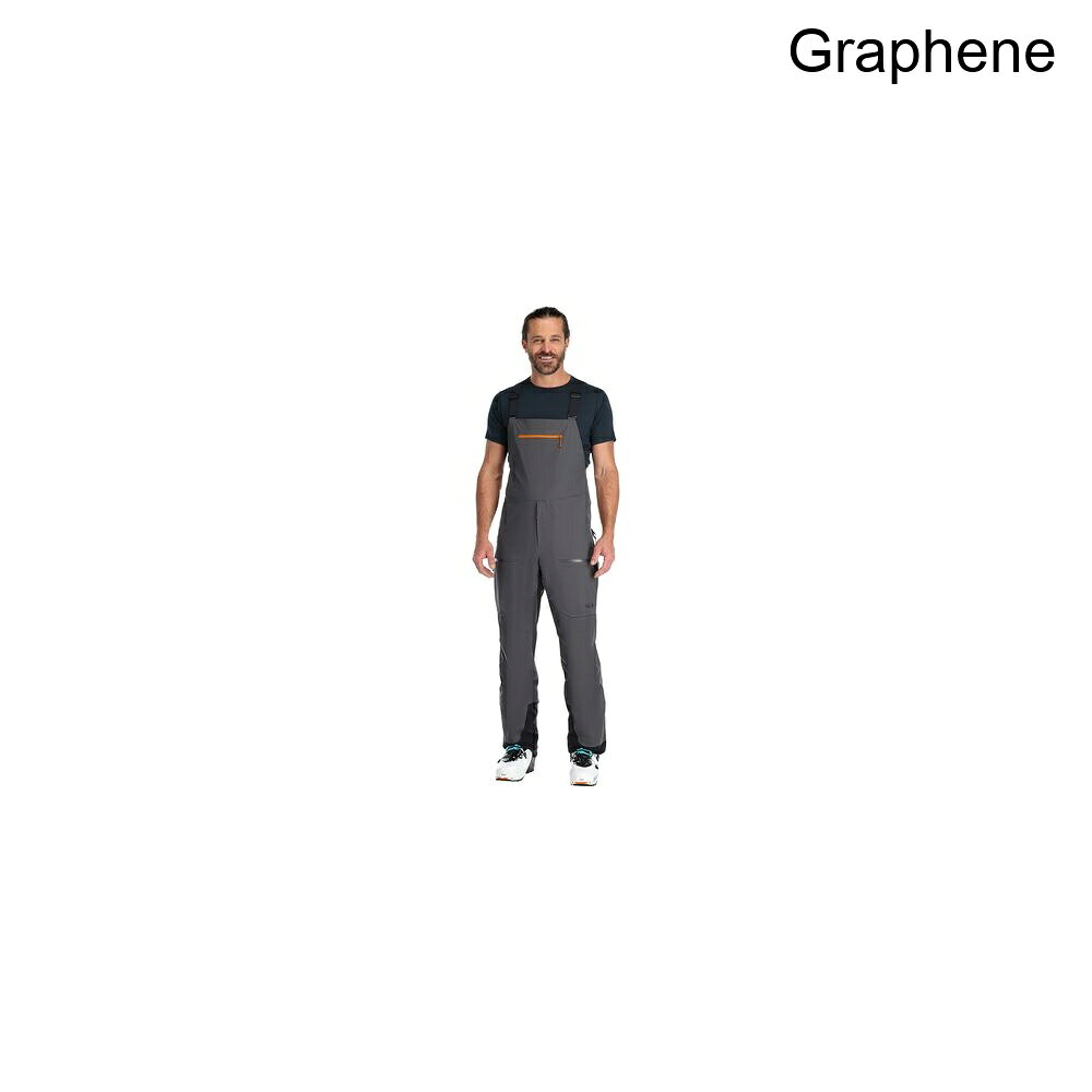 (取寄) ラブ メンズ クロマ キネティック ビブ パンツ - メンズ Rab men Khroma Kinetic Bib Pant - Men's Graphene