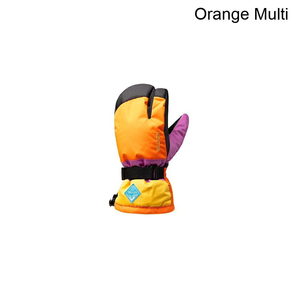 (取寄) ヘストラ キッズ ガントレット シーゾーン ジュニア 3-フィンガー グローブ - キッズ Hestra kids Gauntlet CZone Junior 3-Finger Glove - Kids' Orange Multi