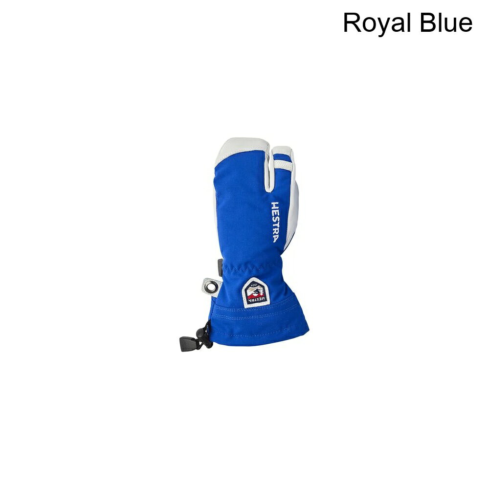 (取寄) ヘストラ キッズ ヘリ スキー ジュニア 3-フィンガー グローブ - キッズ Hestra kids Heli Ski Junior 3-Finger Glove - Kids' Royal Blue