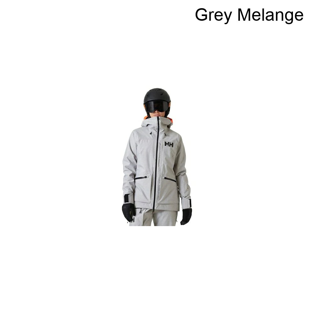 (取寄) ヘリーハンセン レディース パウダークイーン 3.0 ジャケット - ウィメンズ Helly Hansen women Powderqueen 3.0 Jacket - Women's Grey Melange