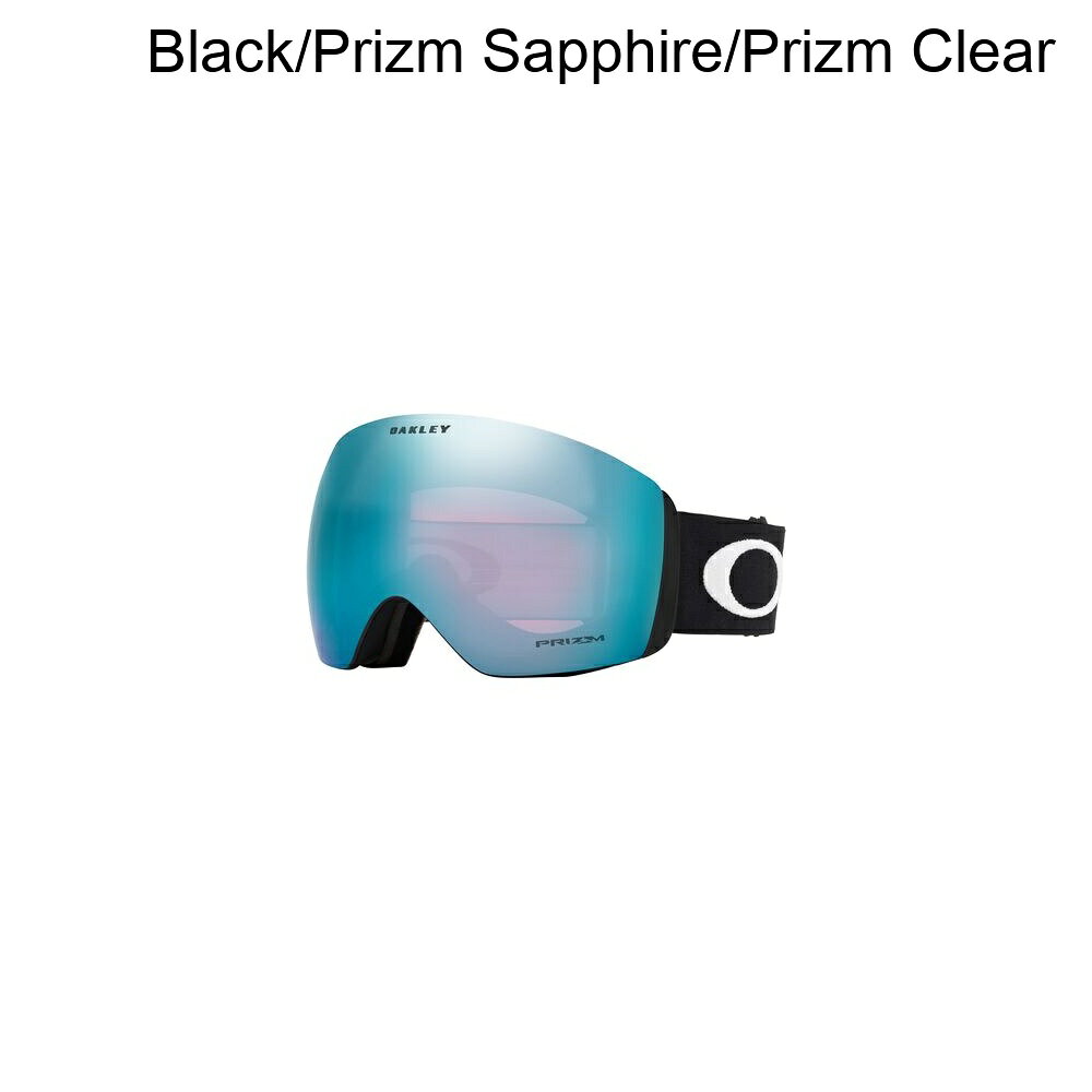 (取寄) オークリー フライト デック エル プリズム ゴーグルズ Oakley Flight Deck L Prizm Goggles Black/Prizm Sapphire/Prizm Clear