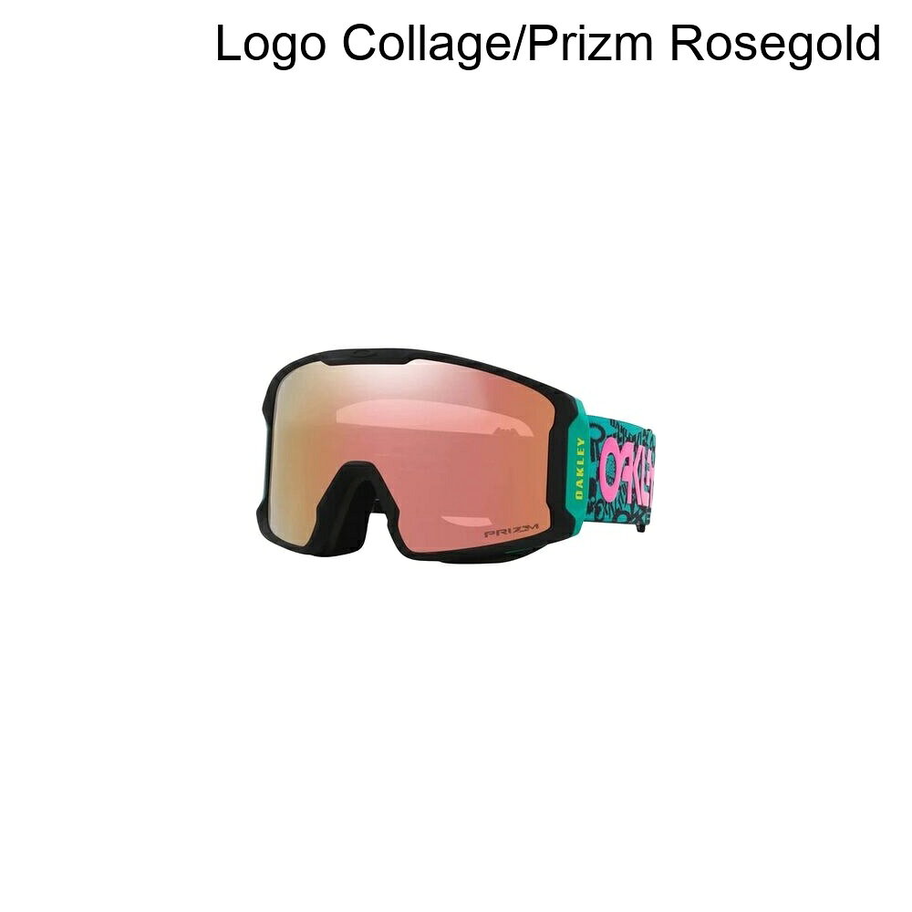 (取寄) オークリー ライン マイナー エル プリズム ゴーグルズ Oakley Line Miner L Prizm Goggles Logo Collage/Prizm Rosegold