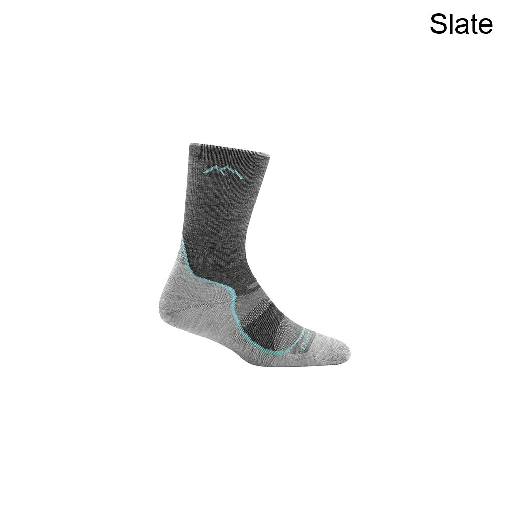 (取寄) ダーンタフ レディース ライト ハイカー ミクロ クルー ライト クッション ソック - ウィメンズ Darn Tough women Light Hiker Micro Crew Light Cushion Sock - Women's Slate