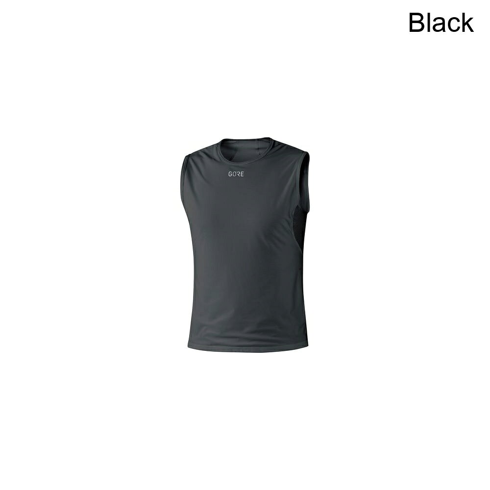 (取寄) ゴアウェア メンズ ウインドストッパー ベース レイヤー スリーブレス シャツ - メンズ GOREWEAR men Windstopper Base Layer Sleeveless Shirt - Men's Black