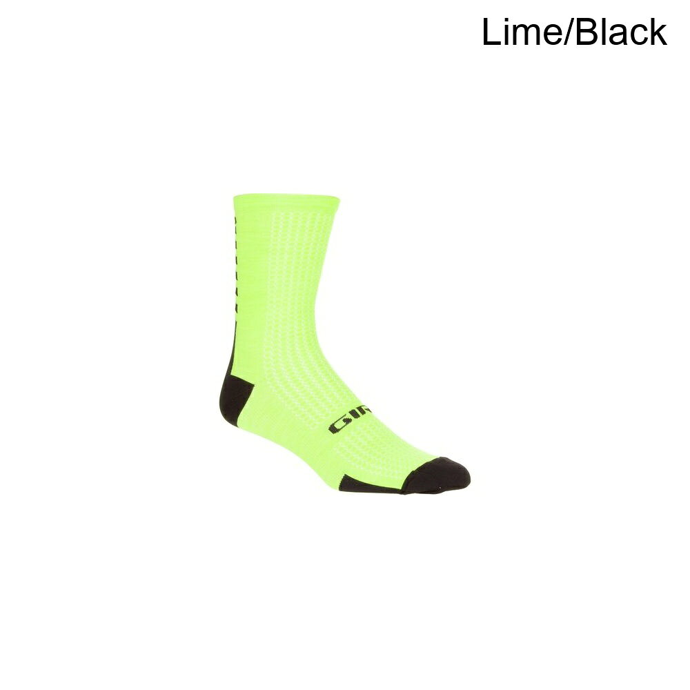 (取寄) ジロ HRC プラス メリノ ウール ソック Giro HRC Plus Merino Wool Sock Lime/Black