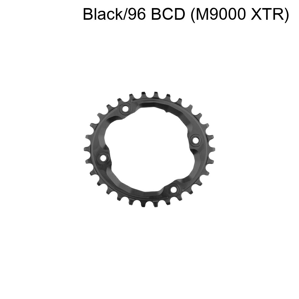 (取寄) アブソリュートブラック シマノ オーバル トラクション チェーンリング absoluteBLACK Shimano Oval Traction Chainring Black/96 BCD (M9000 XTR)