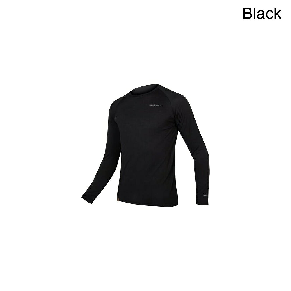 (取寄) エンデューラ メンズ バーバー ブレンド ロング-スローブ ベースレイヤー— - メンズ Endura men BaaBaa Blend Long-Sleeve Baselayer - Men's Black