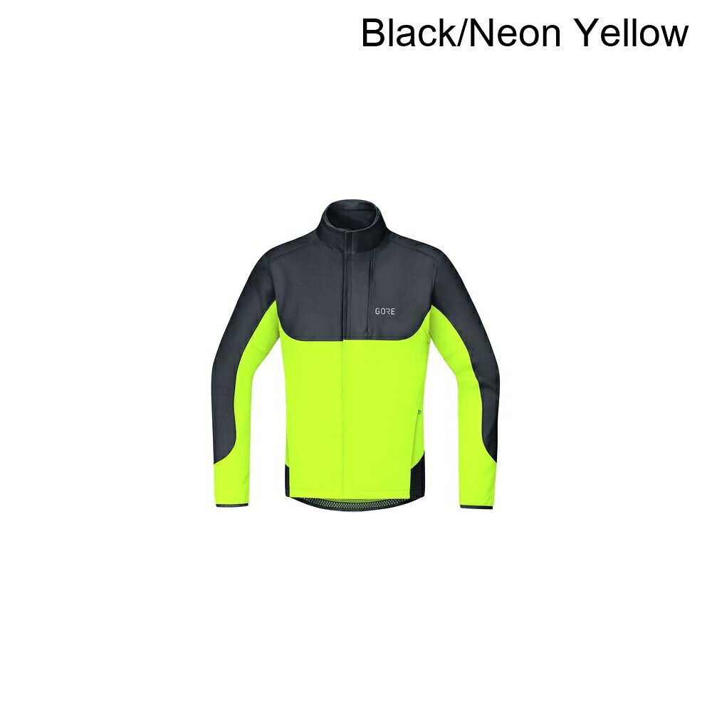 (取寄) ゴアウェア メンズ C5 ゴア ウインドストッパー サーモ トレイル ジャケット - メンズ GOREWEAR men C5 GORE Windstopper Thermo Trail Jacket - Men's Black/Neon Yellow
