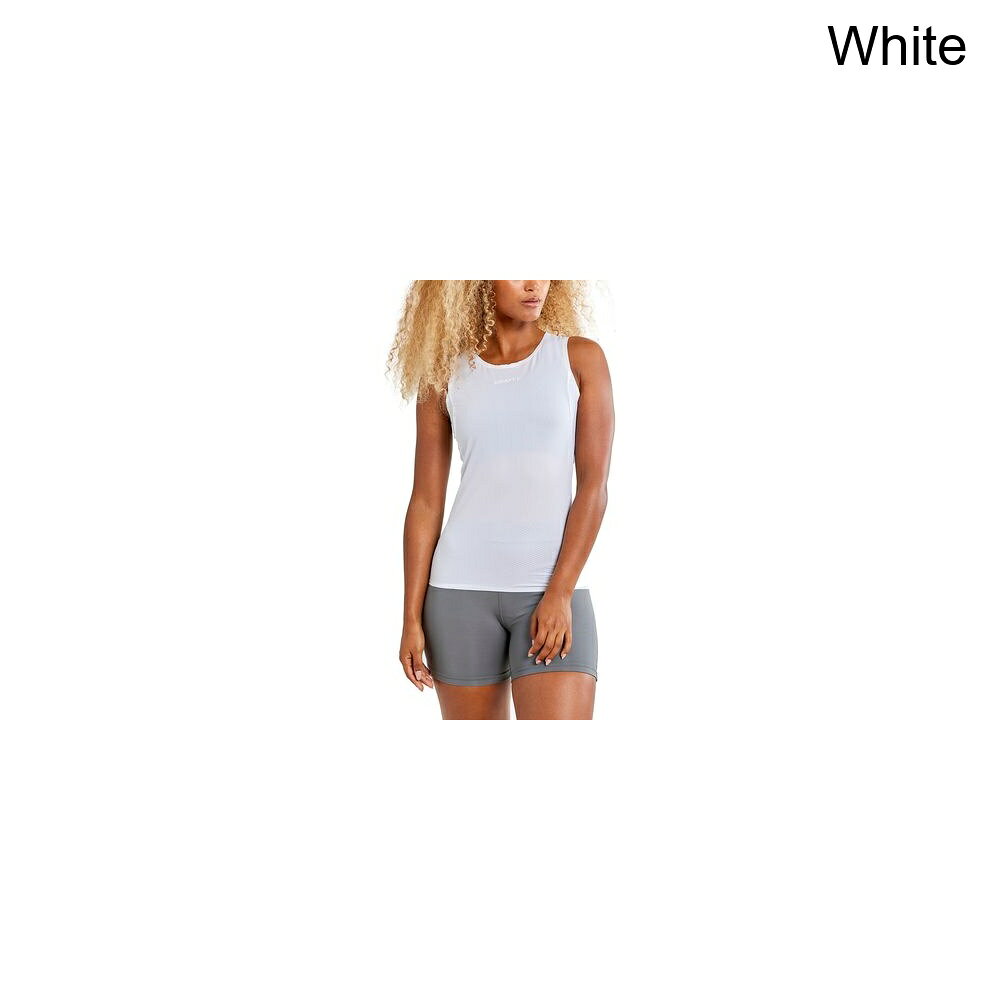 (取寄) クラフト レディース プロ ドライ ナノウェイト スリーブレス ベースレイヤー— - ウィメンズ Craft women Pro Dry Nanoweight Sleeveless Baselayer - Women's White