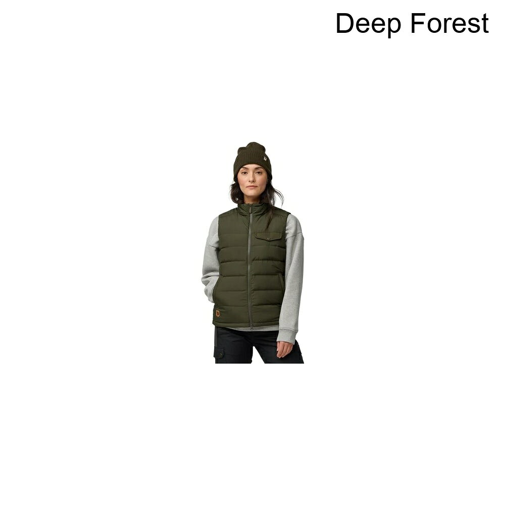 (取寄) フェールラーベン レディース グリーンランド ダウン ライナー ベスト - ウィメンズ Fjallraven women Greenland Down Liner Vest - Women's Deep Forest