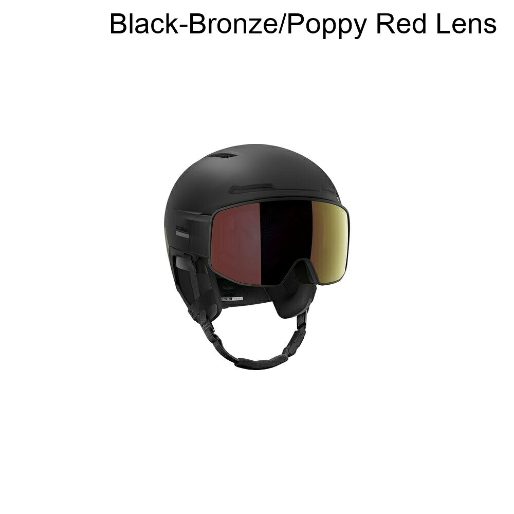 (取寄) サロモン ドライバ プライム シグマ フォト ミプス ヘルメット Salomon Driver Prime Sigma Photo Mips Helmet Black-Bronze/Poppy Red Lens