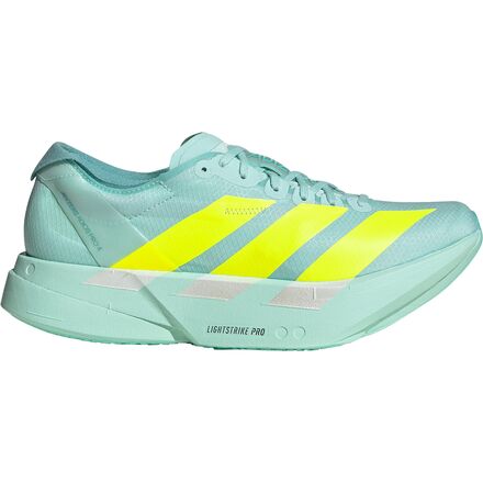 (取寄) アディダス レディース アディゼロ アディオス プロ 4 ランニング シューズ - ウィメンズ Adidas women Adizero Adios Pro 4 Running shoe - Women's Semi Flash Aqua/Lucid Lemon/Mint Ton