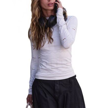Sportswear - (取寄) エフピー ムーブメント レディース ハイ ロード ロング-スローブ レイヤー トップ - ウィメンズ FP Movement women High Road Long-Sleeve Layer Top - Women's White