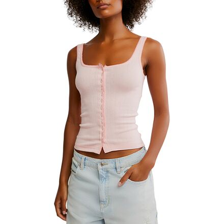 (取寄) フリーピープル レディース エンド ゲーム ポインテール タンク トップ - ウィメンズ Free People women End Game Pointelle Tank Top - Women's Blossom