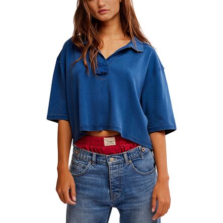 (取寄) フリーピープル レディース ポロ - ウィメンズ Free People women Denmark Polo - Women's Bellweather Blue