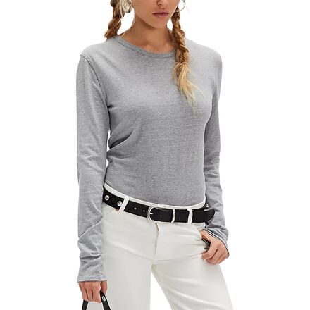 Rakuten - (取寄) フリーピープル レディース ノバ ティー ロング スリーブ シャツ - ウィメンズ Free People women Nova Tee Long Sleeve Shirt - Women's Greyhound
