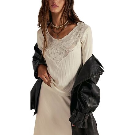 (取寄) フリーピープル レディース バタフライ カフ トップ - ウィメンズ Free People women Butterfly Cuff Top - Women's Sugar Swizzle