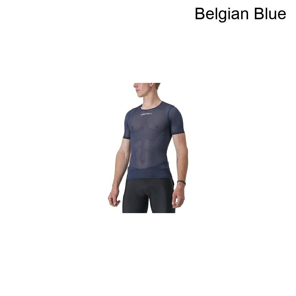 (取寄) カステリ メンズ プロ メッシュ 2.0 ショートスリーブ シャツ - メンズ Castelli men Pro Mesh 2.0 Short-Sleeve Shirt - Men's Belgian Blue