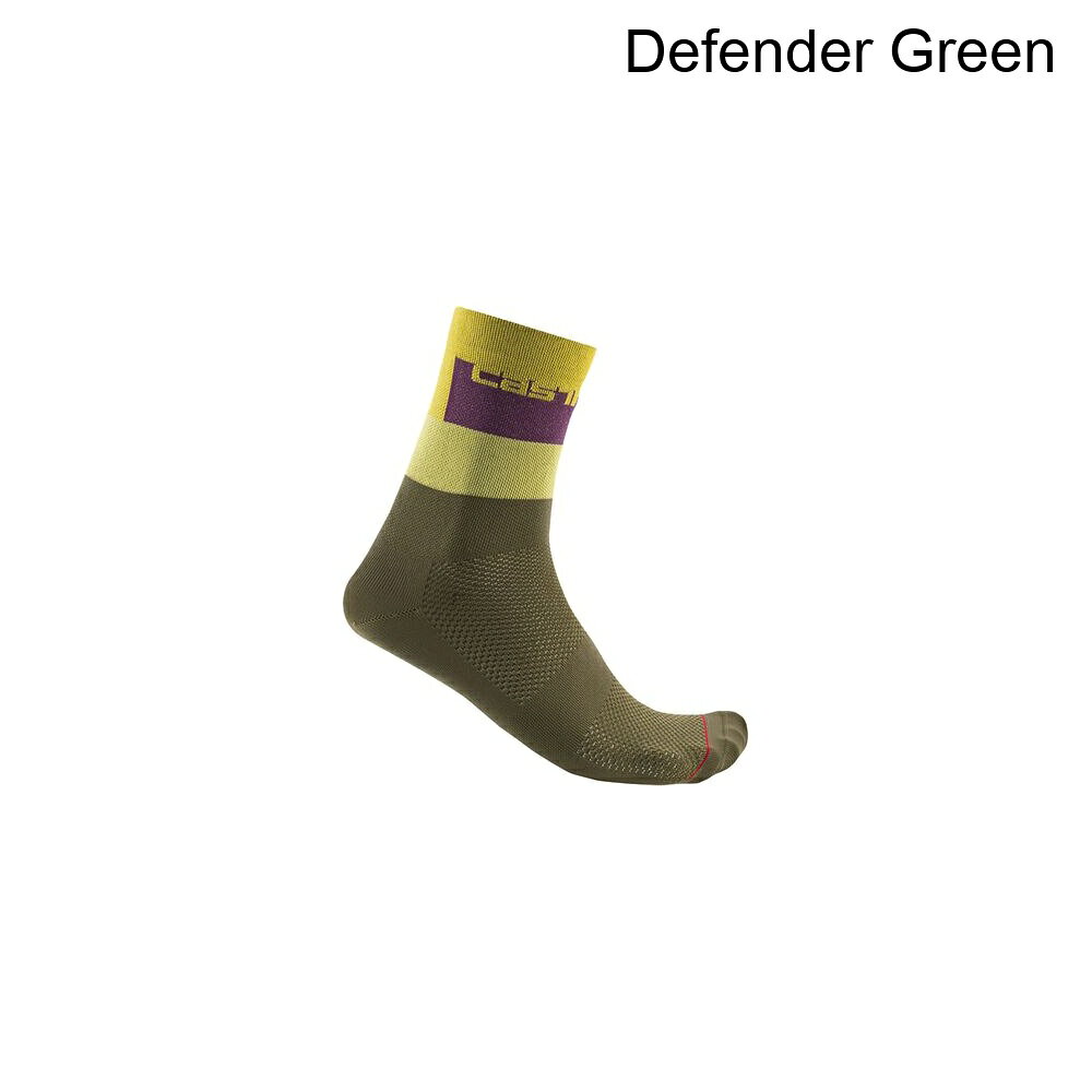 (取寄) カステリ ブロッコ 15 ソック Castelli Blocco 15 Sock Defender Green