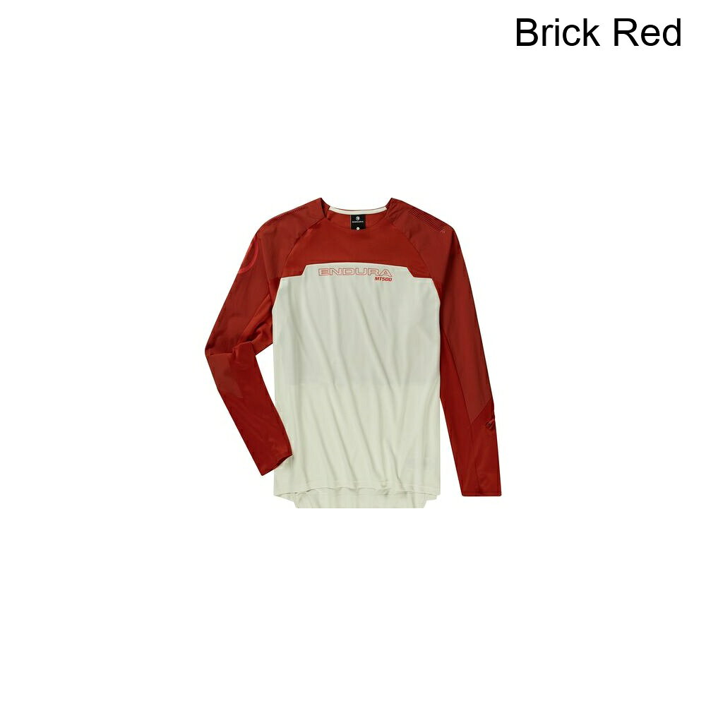 (取寄) エンデューラ メンズ MT500 バーナー ロング-スローブ ジャージ - メンズ Endura men MT500 Burner Long-Sleeve Jersey - Men's Brick Red