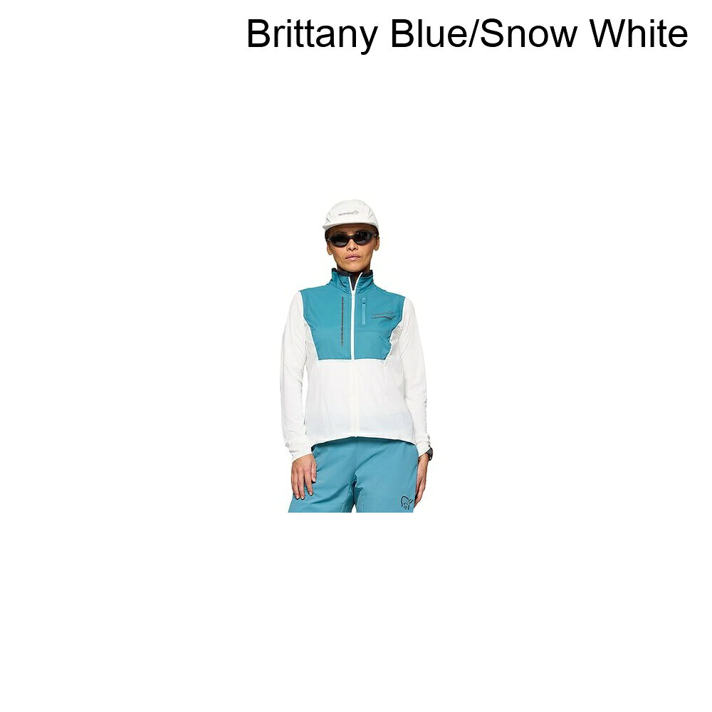(取寄) ノローナ レディース センジャ エアロ90 ベスト - ウィメンズ Norrona women Senja Aero90 Vest - Women's Brittany Blue/Snow White