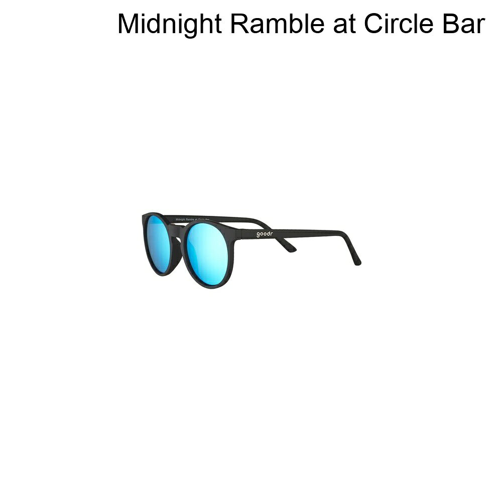 (取寄) グダー サークル GS ポーラライズド サングラス Goodr Circle Gs Polarized Sunglasses Midnight Ramble at Circle Bar