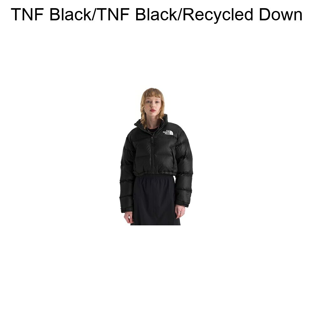 (取寄) ノースフェイス レディース ヌプシ ショート ジャケット - ウィメンズ The North Face women Nuptse Short Jacket - Women's TNF Black/TNF Black/Recycled Down
