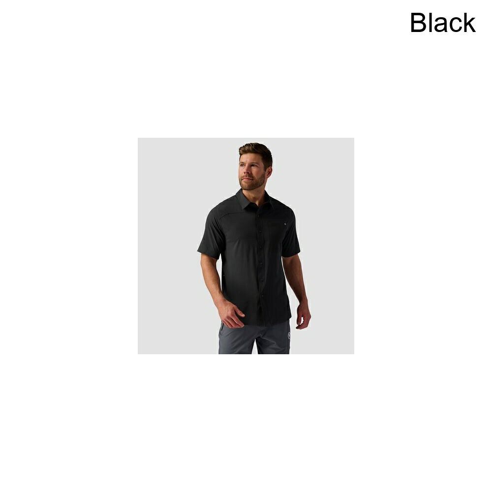 (取寄) バックカントリー メンズ スリックロック ショートスリーブ ボタンアップ ジャージ - メンズ Backcountry men Slickrock Short-Sleeve Button-Up Jersey - Men's Black