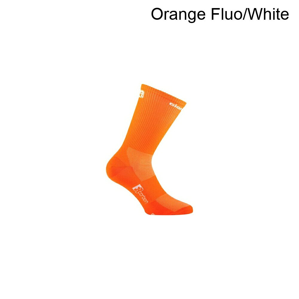 (取寄) ジョルダーナ FR-C トール カフ ソックス Giordana FR-C Tall Cuff Socks Orange Fluo/White