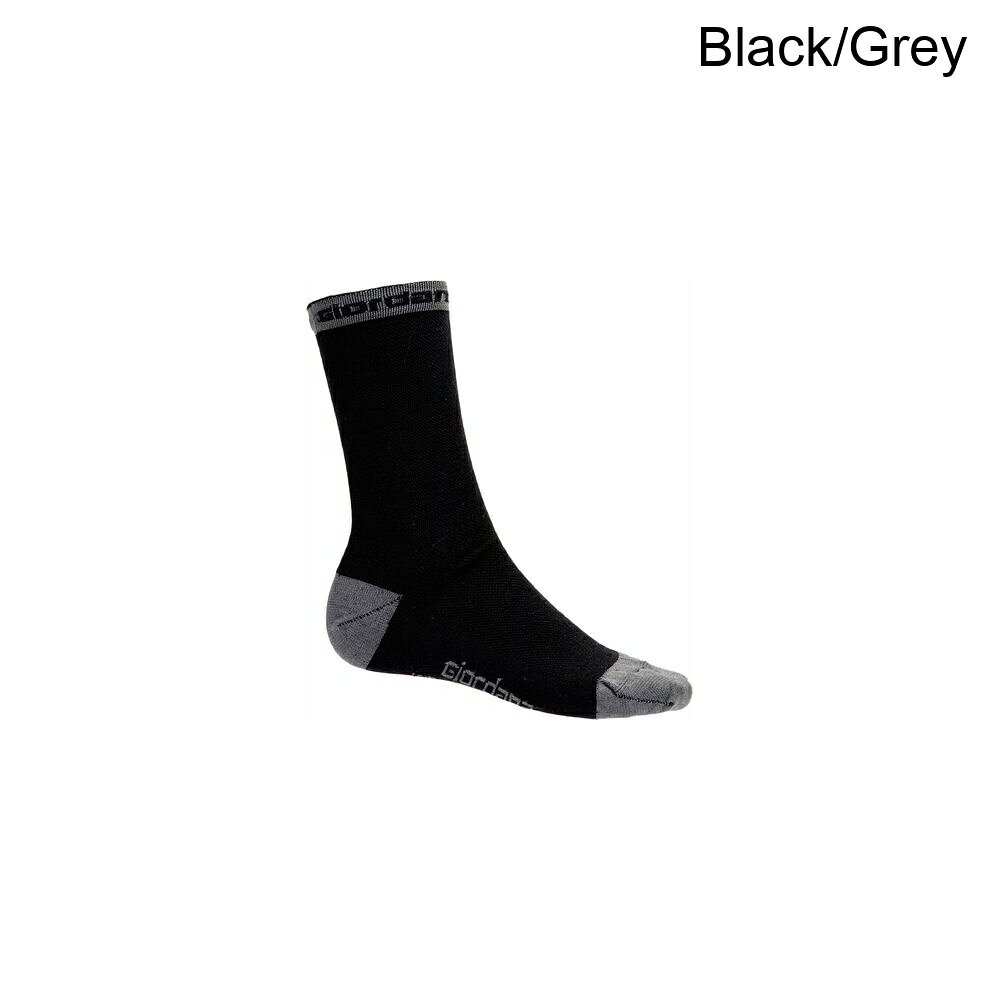 (取寄) ジョルダーナ メリノ ウール トール ソックス Giordana Merino Wool Tall Socks Black/Grey