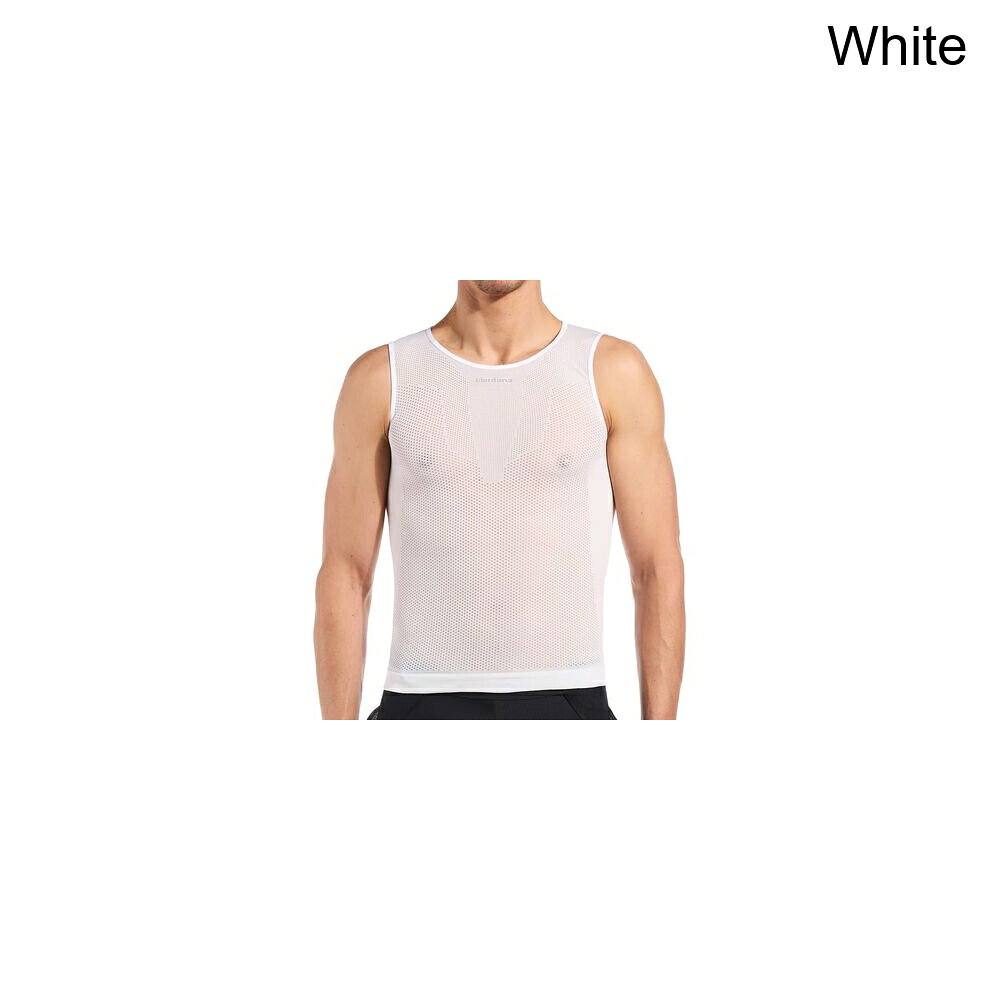 (取寄) ジョルダーナ メンズ ウルトラライト ニット タンク ベースレイヤー— - メンズ Giordana men Ultralight Knitted Tank Baselayer - Men's White