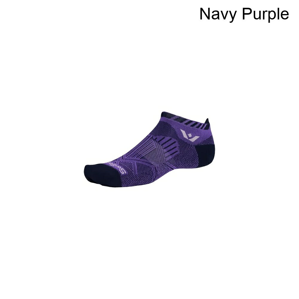 (取寄) スウィフトウィック アスパイヤー ノー ショー タブ ソック Swiftwick Aspire No Show Tab Sock Navy Purple