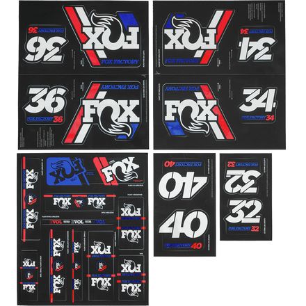 Rakuten - (取寄) フォックスレーシングショックス ヘリテージ フォークテール アンド ショック デカール キット FOX Racing Shox Heritage Fork and Shock Decal Kit Red/White/Blue