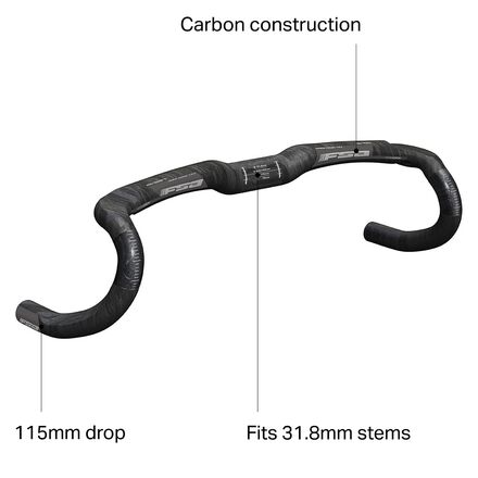 (取寄) FSA K-ウィング AGX ハンドルバー FSA K-Wing AGX Handlebar Carbon