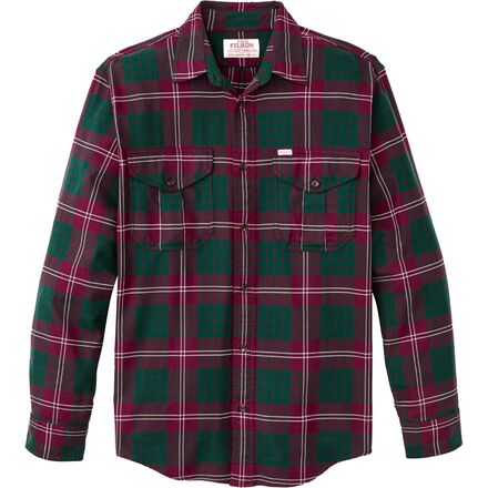 (取寄) フィルソン メンズ ライトウェイト アラスカン ガイド シャツ - メンズ Filson men Lightweight Alaskan Guide Shirt - Men 039 s Green Burgndy