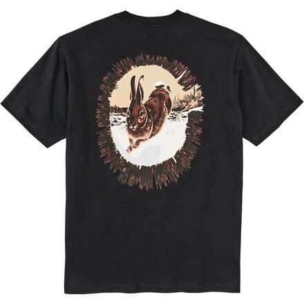 (取寄) フィルソン メンズ ショートスリーブ フロンティア グラフィック T-シャツ - メンズ Filson men Short-Sleeve Frontier Graphic T-Shirt - Men's Black Hare Chase