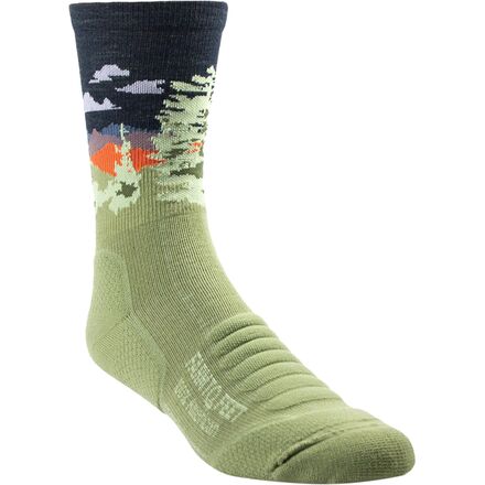 (取寄) ファームトゥフィート カスケード ロックス ライトウェイト 3/4 クルー ハイキング ソック Farm To Feet Cascade Locks Lightweight 3/4 Crew Hiking Sock Mosstone