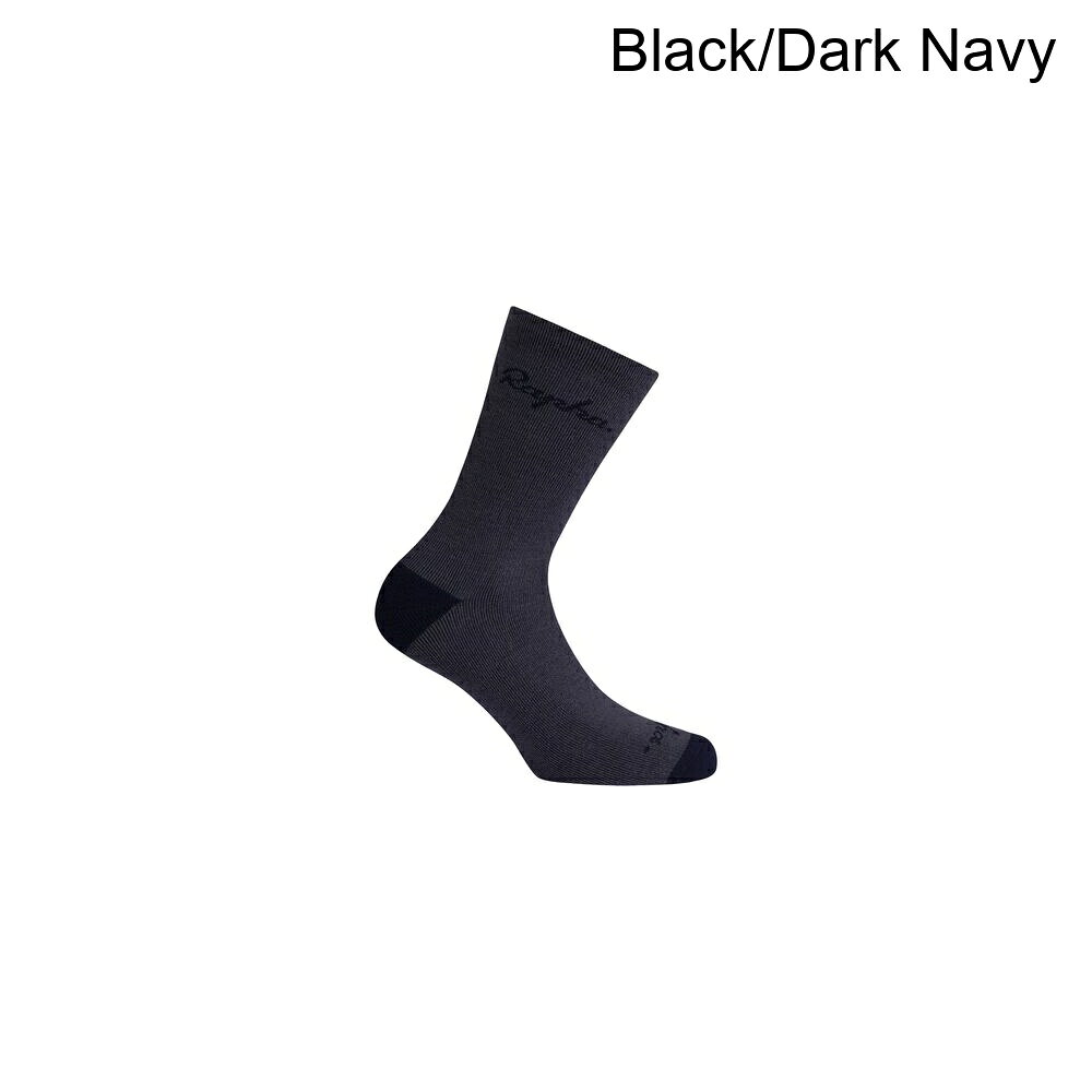 (取寄) ラファ メリノ ソックス Rapha Merino Socks Black/Dark Navy