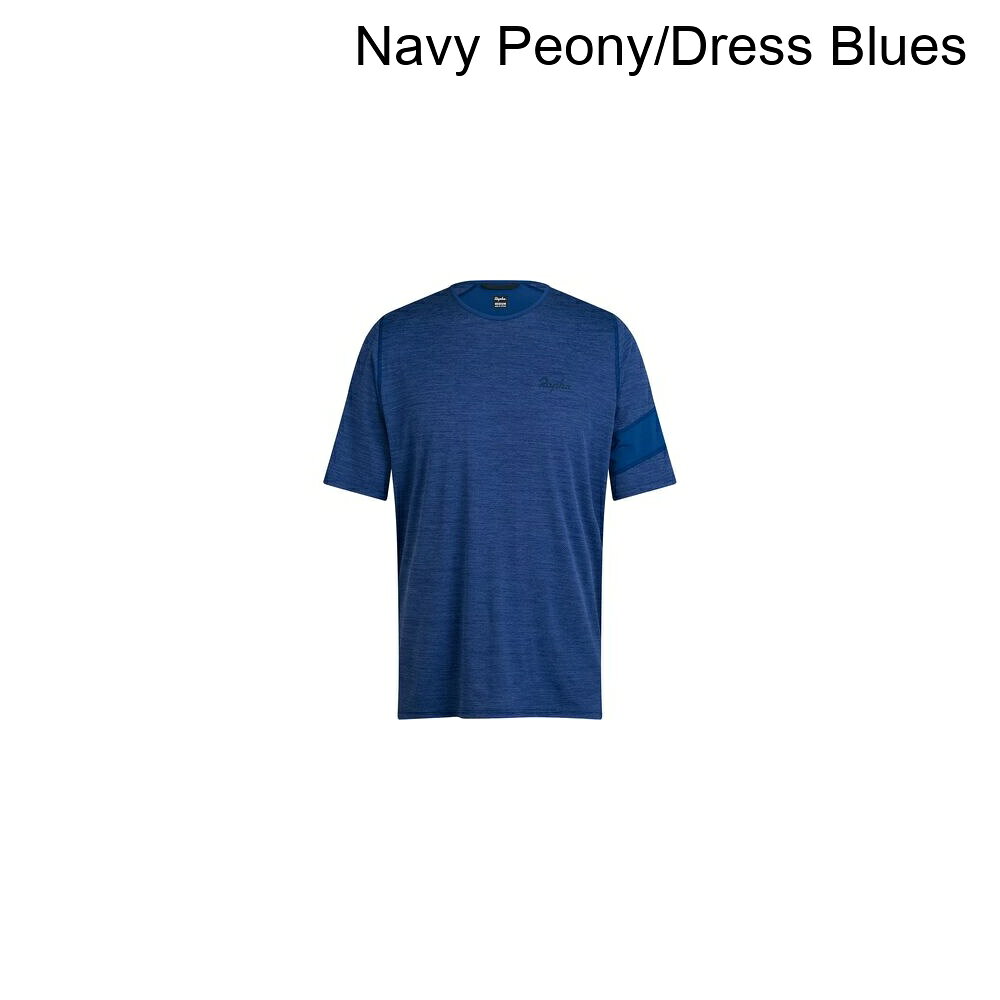 (取寄) ラファ メンズ トレイル ライトウェイト T-シャツ - メンズ Rapha men Trail Lightweight T-Shirt - Men's Navy Peony/Dress Blues