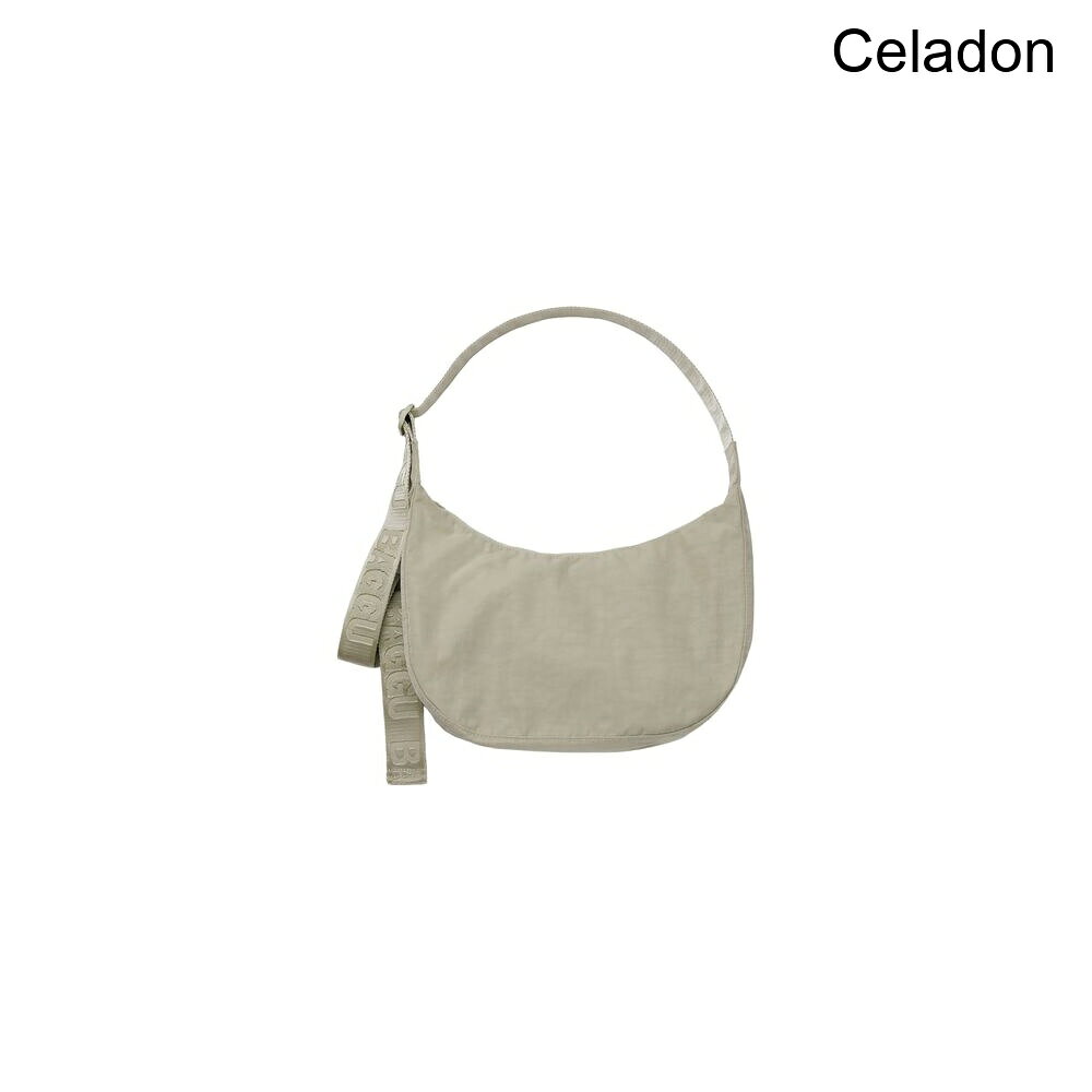 (取寄) バグー ミディアム ナイロン クレセント バッグ BAGGU Medium Nylon Crescent Bag Celadon