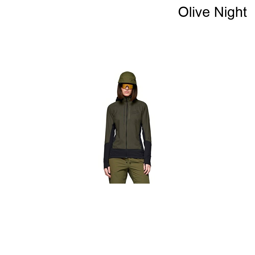 (取寄) ノローナ レディース センジャ アルファ90 ジップ フーデット ジャケット - ウィメンズ Norrona women Senja Alpha90 Zip Hooded Jacket - Women's Olive Night